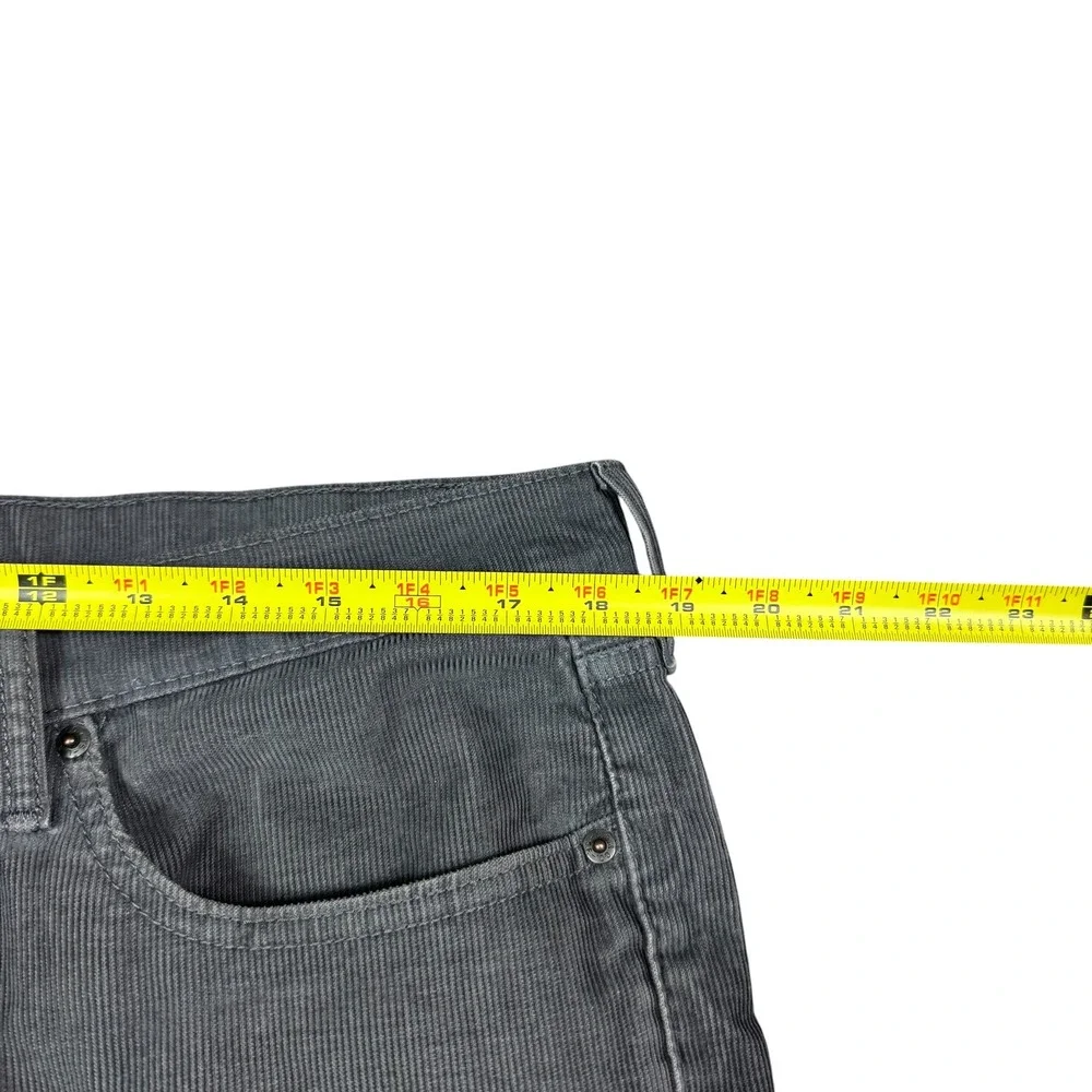 Levi's 514 Straight Leg Gray Corduroy‎ Pants Men's 36x30 FLAWS